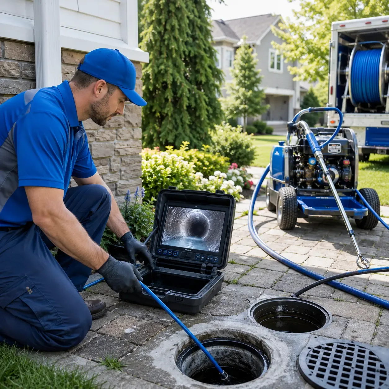 Outdoor drain cleaning professionals serving South Kent, CT